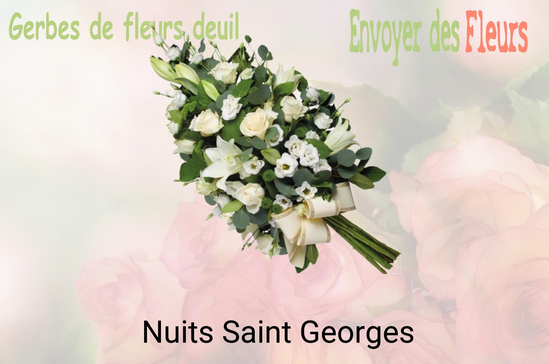 Gerbe de fleurs de deuil livrée à Nuits-Saint-Georges